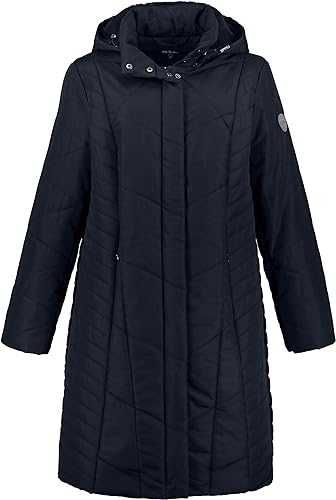 Нове жіноче чорне стьобане пальто Ulla Popken, розмір 46/48 (EU)