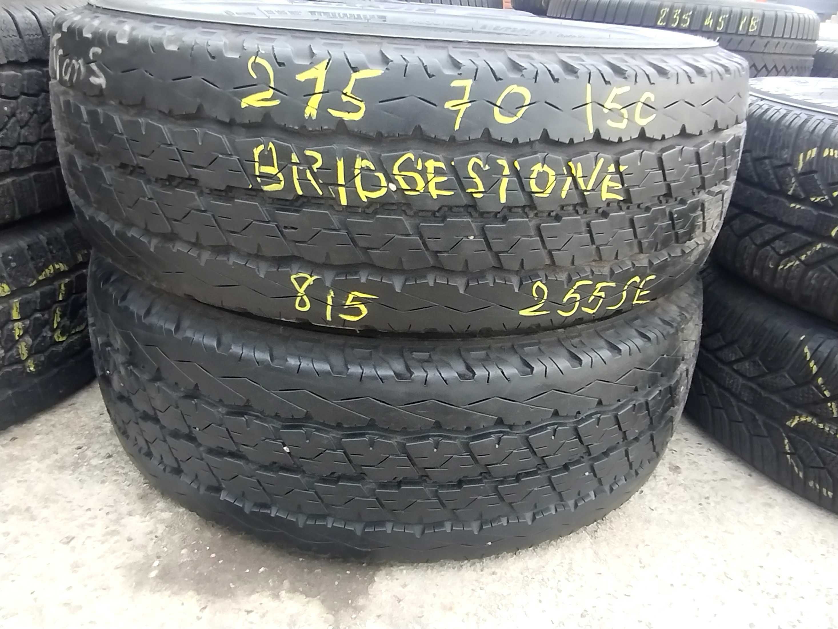 215/70R15C 6x Opony letnie lato Bridgestone Duravis R630 7-8mm 15 C