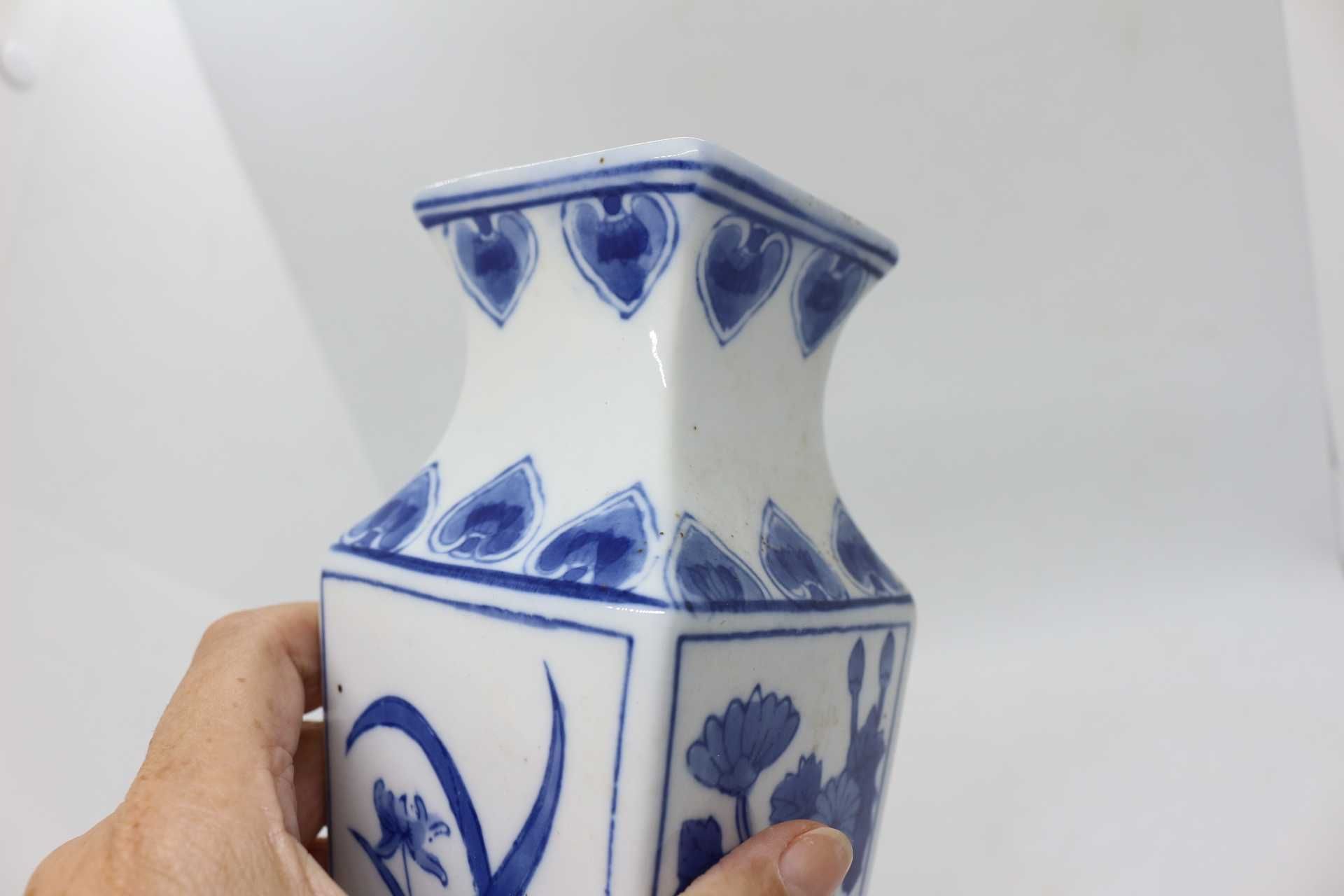 Jarra Porcelana Chinesa 4 Lados Diferentes Motivos Florais XX