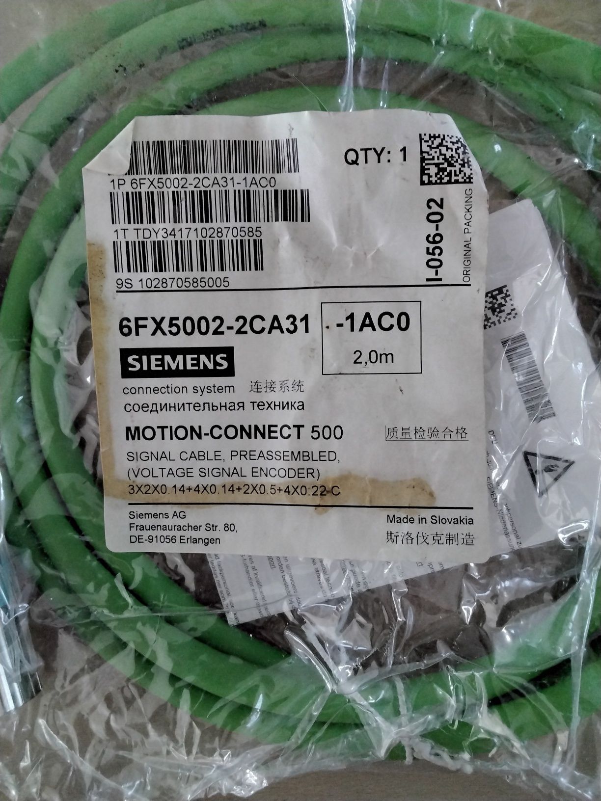 Kabel sygnałowy, Motion-connect 500 , Siemens 6FX5002-2CA31-1AC0