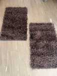 2 Tapetes de fios castanhos 112cmx65cm