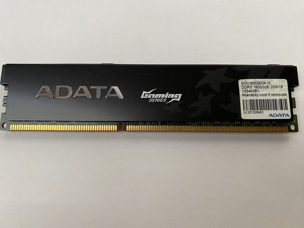 6GB RAM DDR-3 1600G (3 x 2GB) ADATA Gaming Series