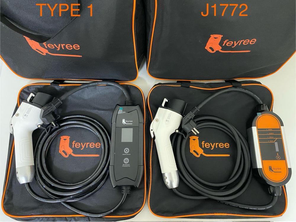 Зарядний пристрій FEYREE 16A 32A зарядка для електромобіля TYPE1 TYPE2