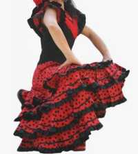 Sukienka hiszpanka, flamenco, tango, taniec, przebranie  104 110