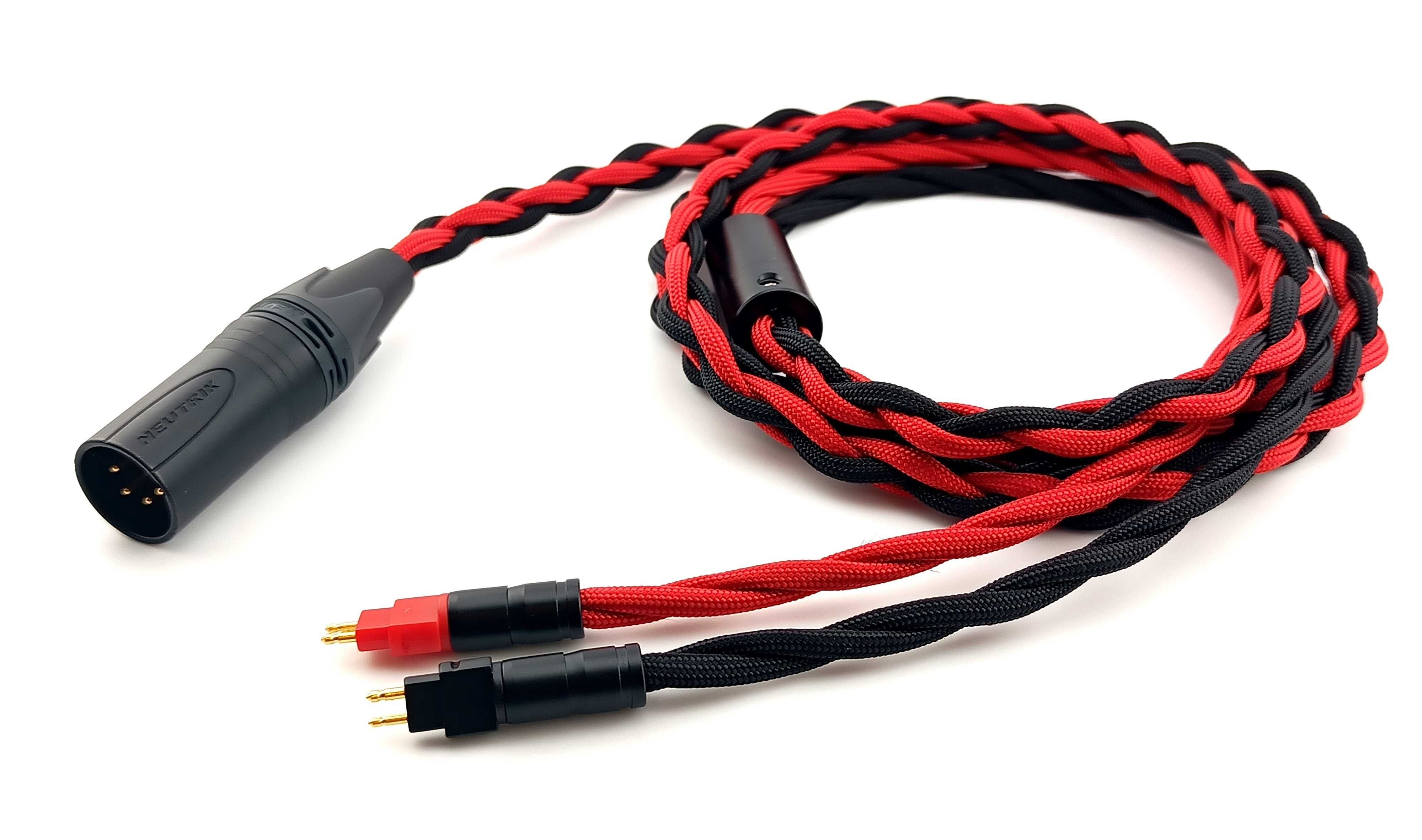 Ręcznie wykonany zbalansowany kabel do SENNHEISER  kolory XLR 4 PIN