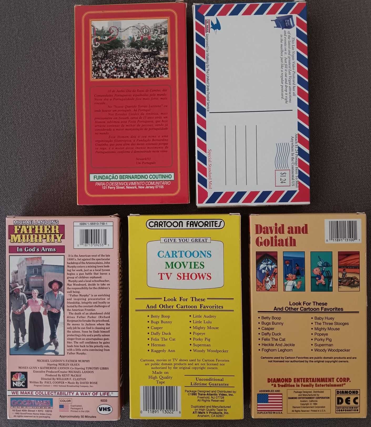 VHS - cassetes várias (U.S.A.)