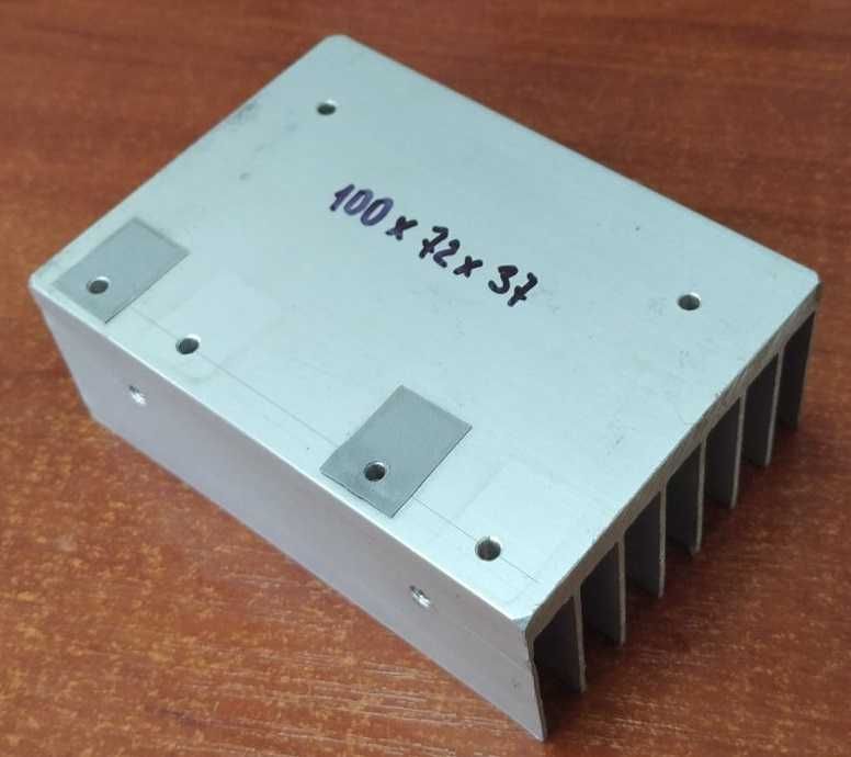Радіатор охолоджувач алюмінієвий для електроніки 100х70х37 компл 2 шт