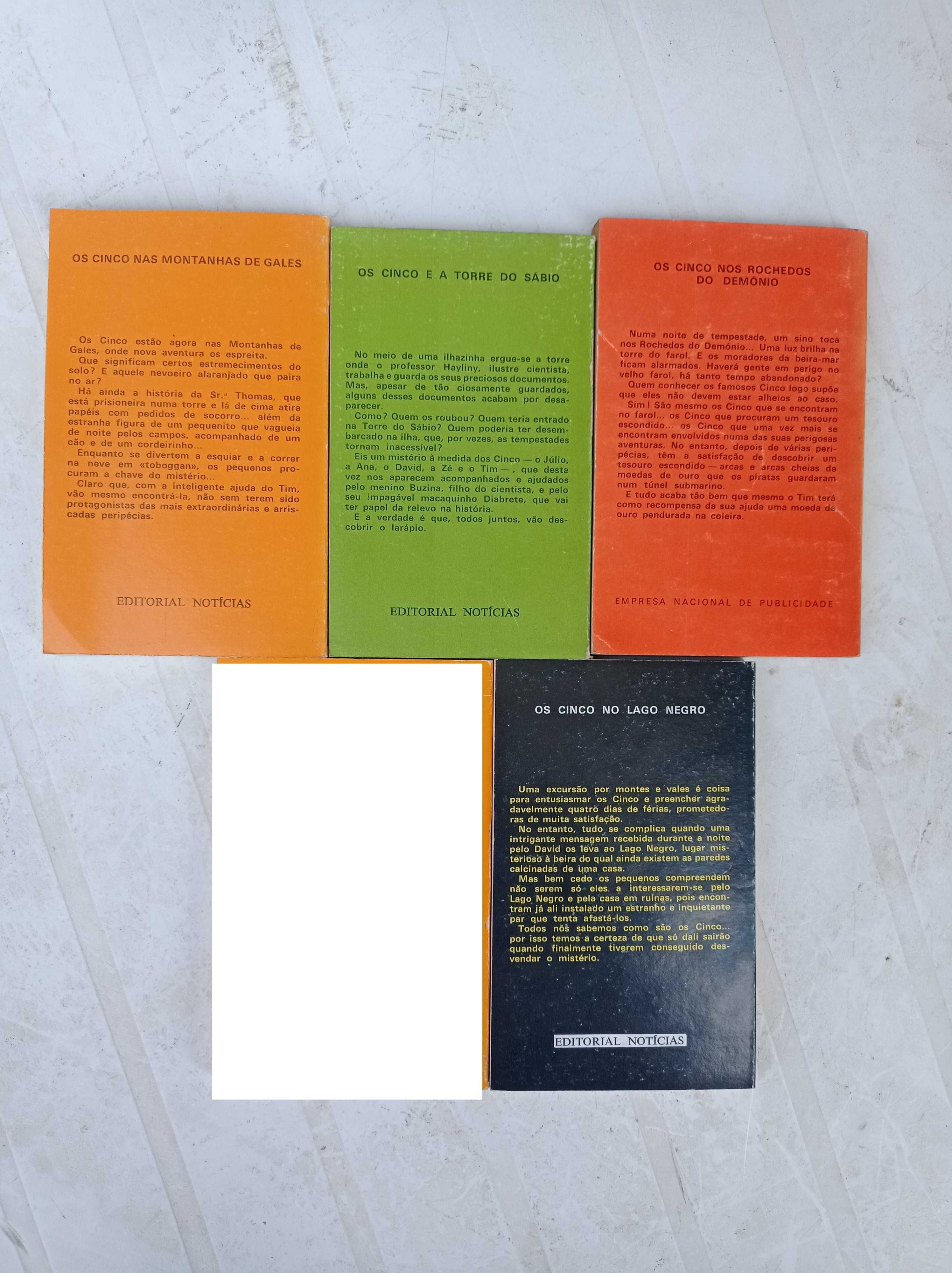 Livros, Os cinco, muito antigos, uma preciosidade