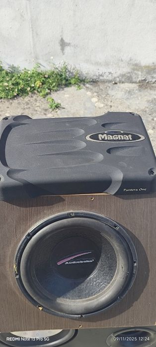 Coluna amplificador e subwoofer