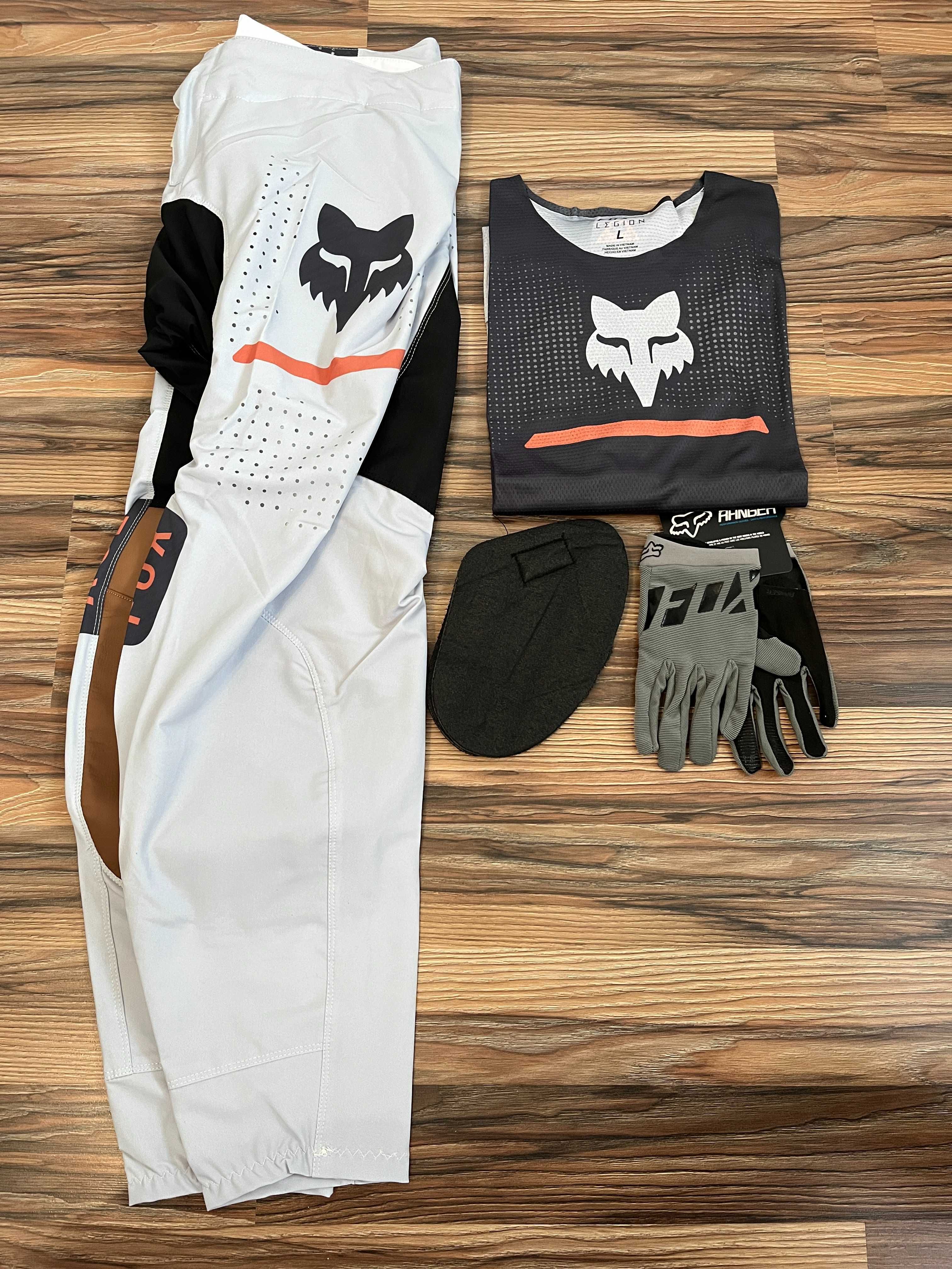 Strój FOX Flexair Optical Steel Grey MX (cross,quad,enduro,mtb)