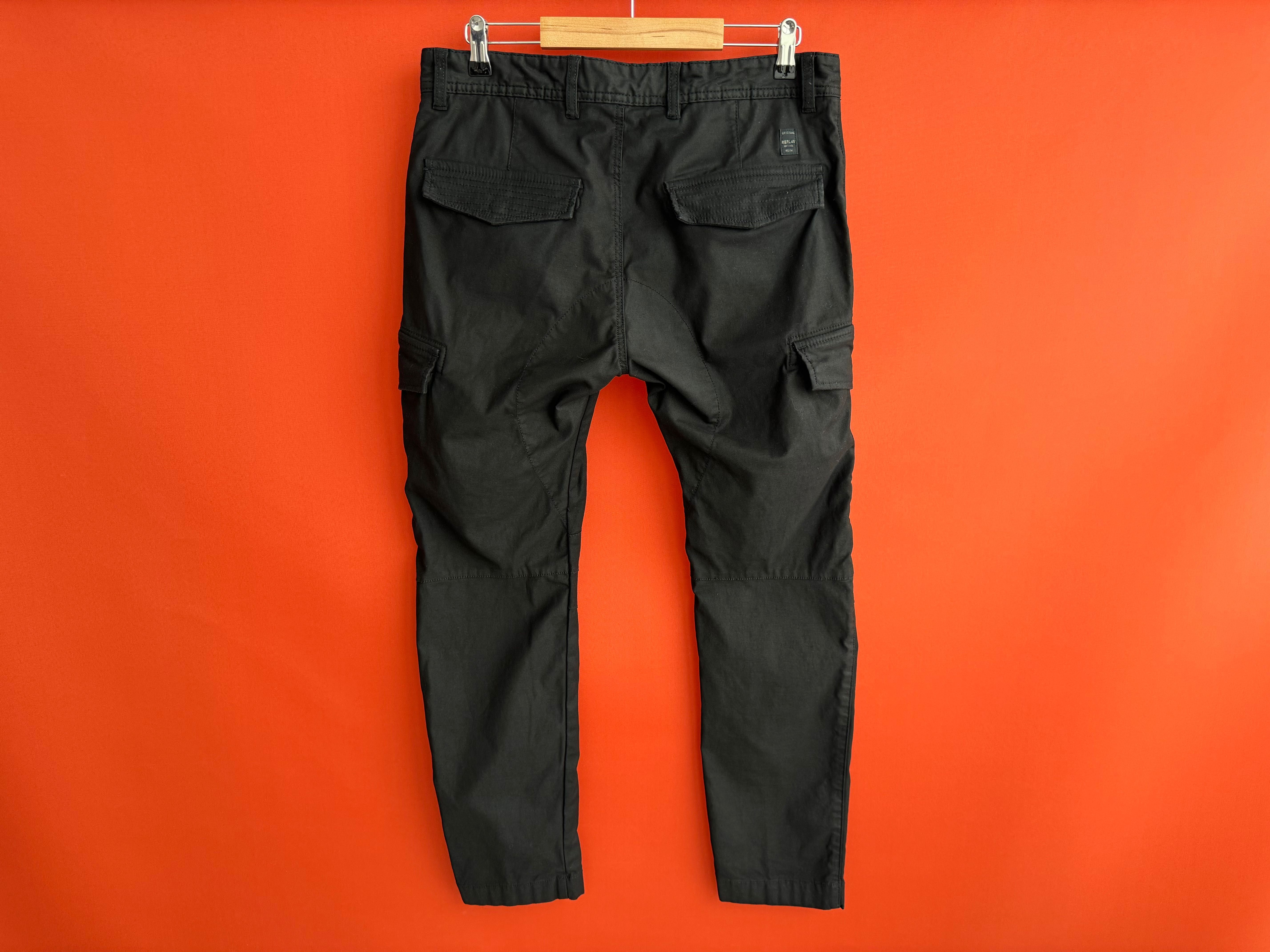 Replay оригинал мужские джинсы штаны карго размер 31 32 Б У