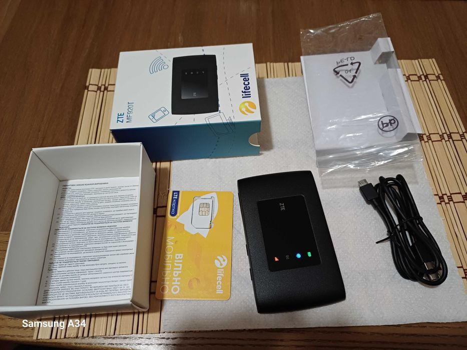 Мобільний 4G Wi-Fi роутер ZTE MF920T