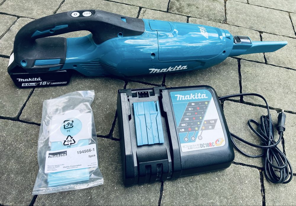Odkurzacz przenośny MAKITA DCL282F + Ładowarka + Akumulator 5Ah