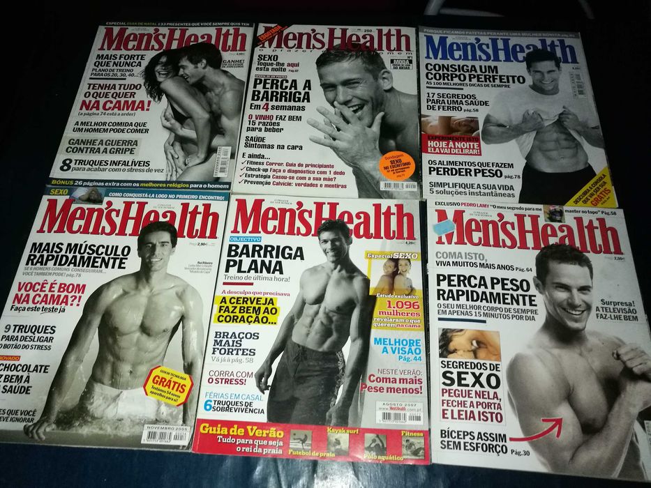 Revistas Mens Health - Edições PT (nº1,26,32,33,56 e 77) ED PORTUGUESA