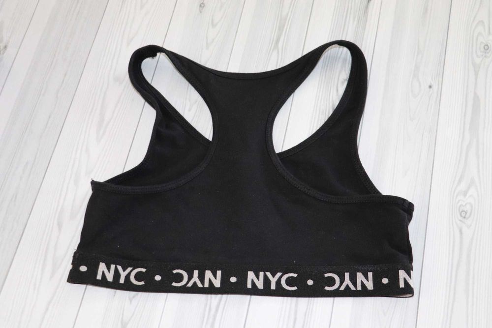 H&M krótki top stanik sportowy 134/140