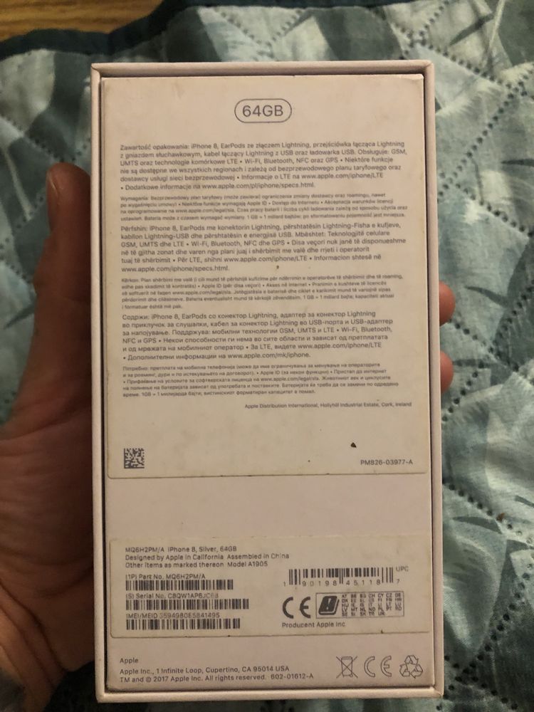 Iphone 8 silver 64 gb