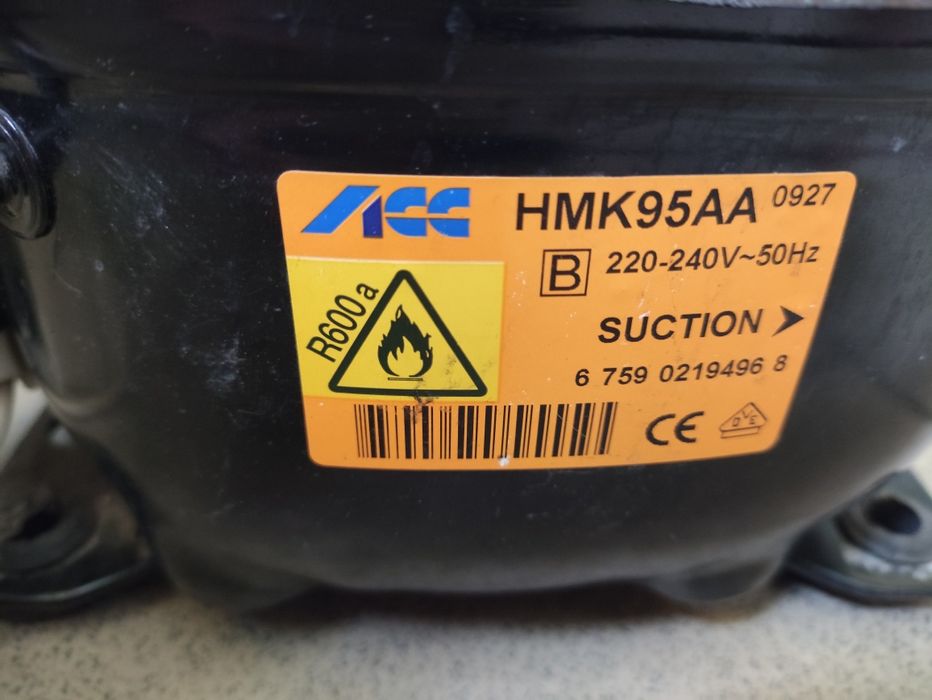Sprężarka HMK95AA do lodówki, chłodziarki R600a
