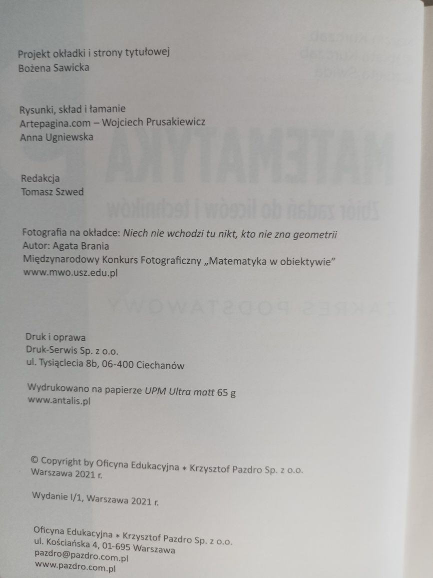 Podręcznik Matematyka 3 Pazdro