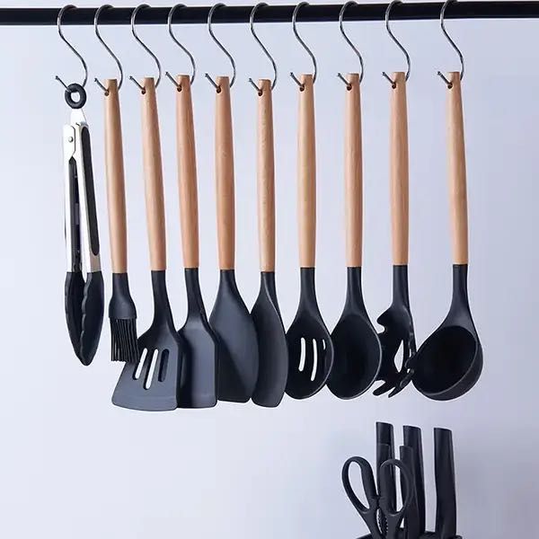 Набір кухонного приладдя 19 предметів Чорний