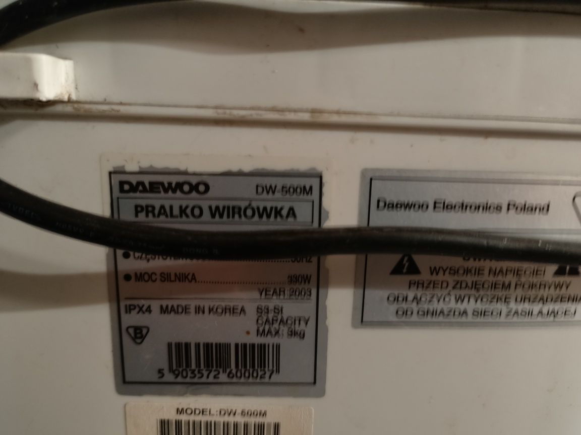Pralko -wirowki Daewoo DW500M na części