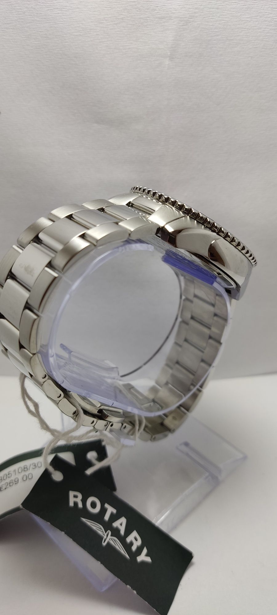 #017* Rotary GB05108/30 HENLEY GMT srebrny