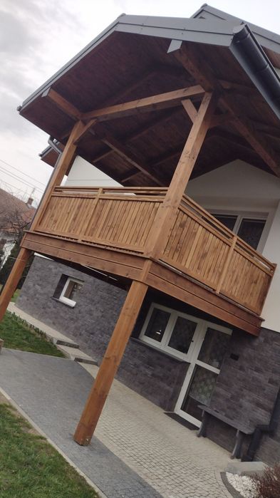 Drewniany Domek Letniskowy 5×6 m z Tarasem – NOWY! |