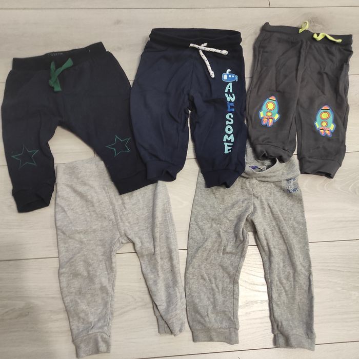 Spodenki dresowe 74/80 5 sztuk
