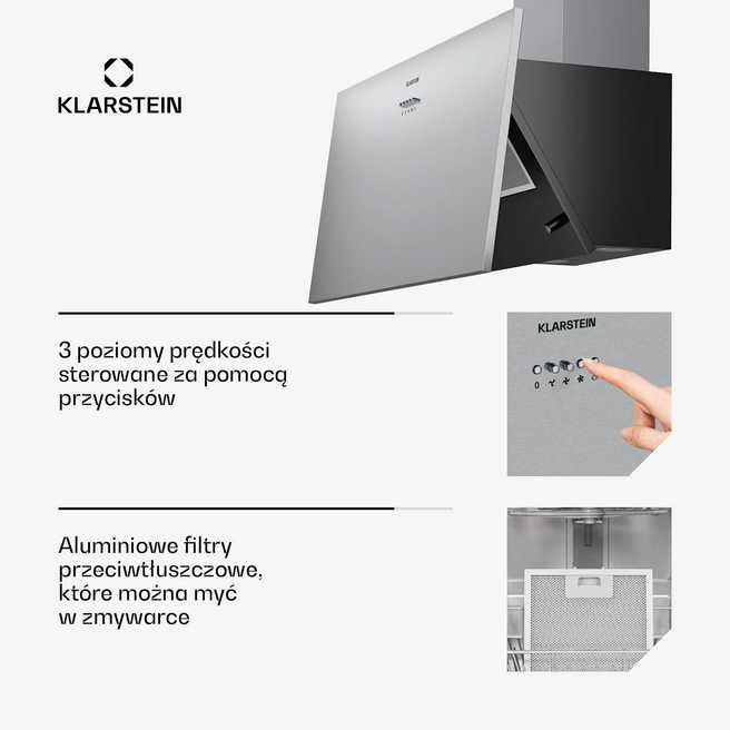 Okap Kuchenny Silver Lining 90cm Wada N25