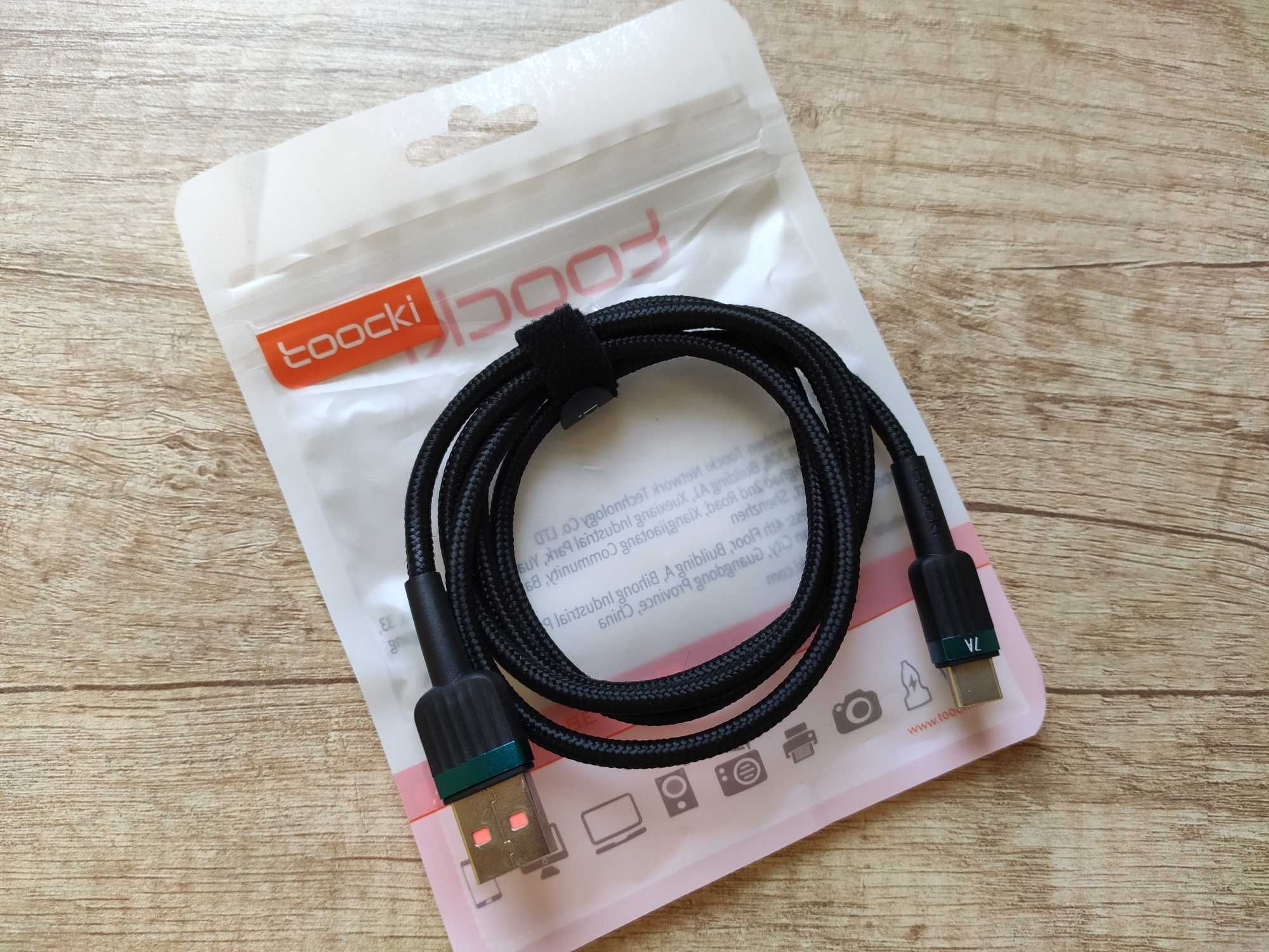 Кабель toocki usb-type c 100W/7A (1м) Original.