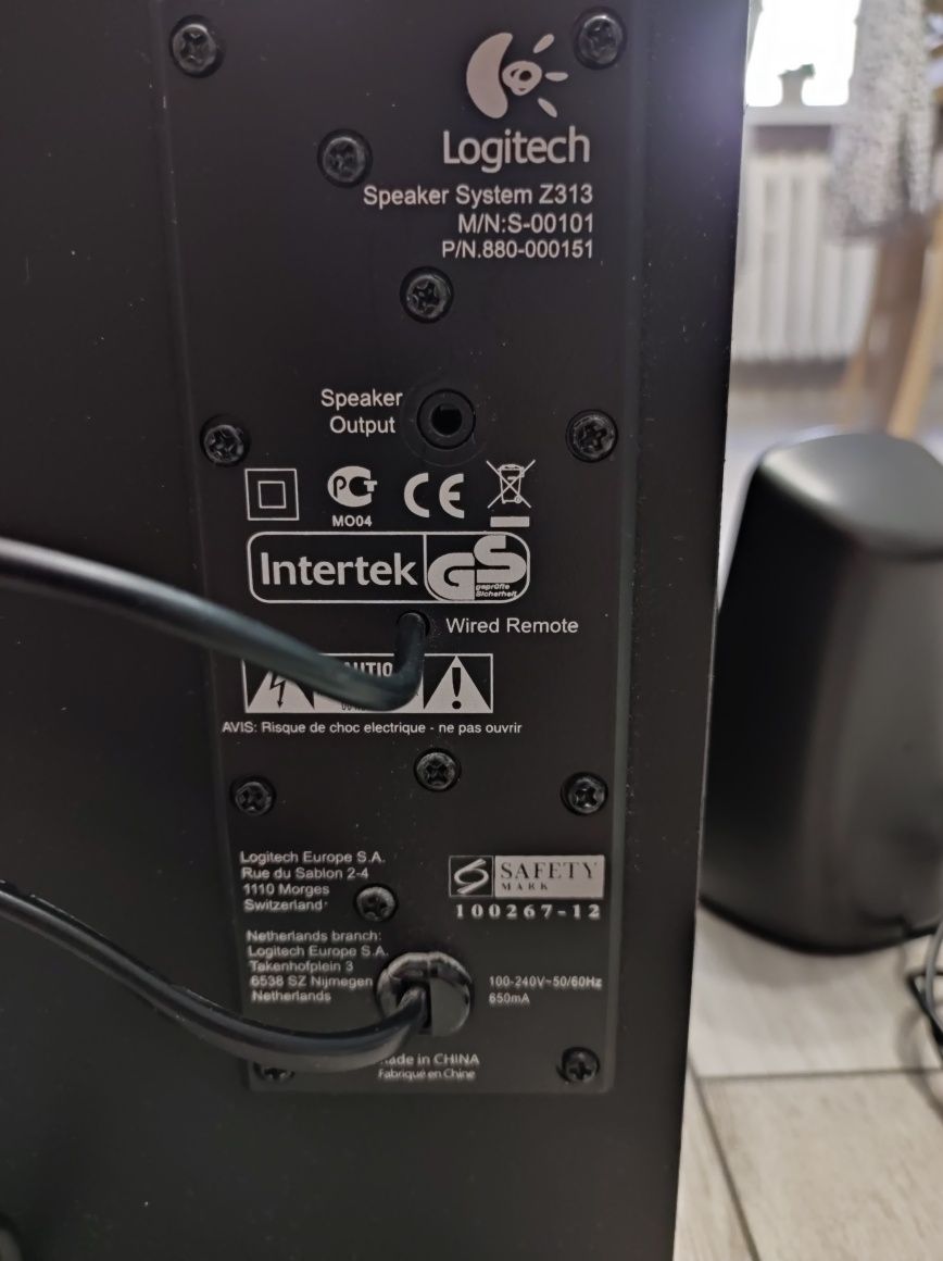 Logitech Z313 - Głośniki komputerowe i subwoofer