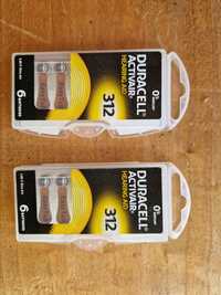 Baterie nowe 312 Duracell 12 sztuk