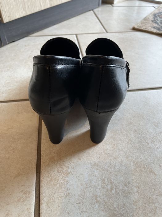Nowe buty czółenka skorkowe 37 botki jesien jeisenne new na obcasie