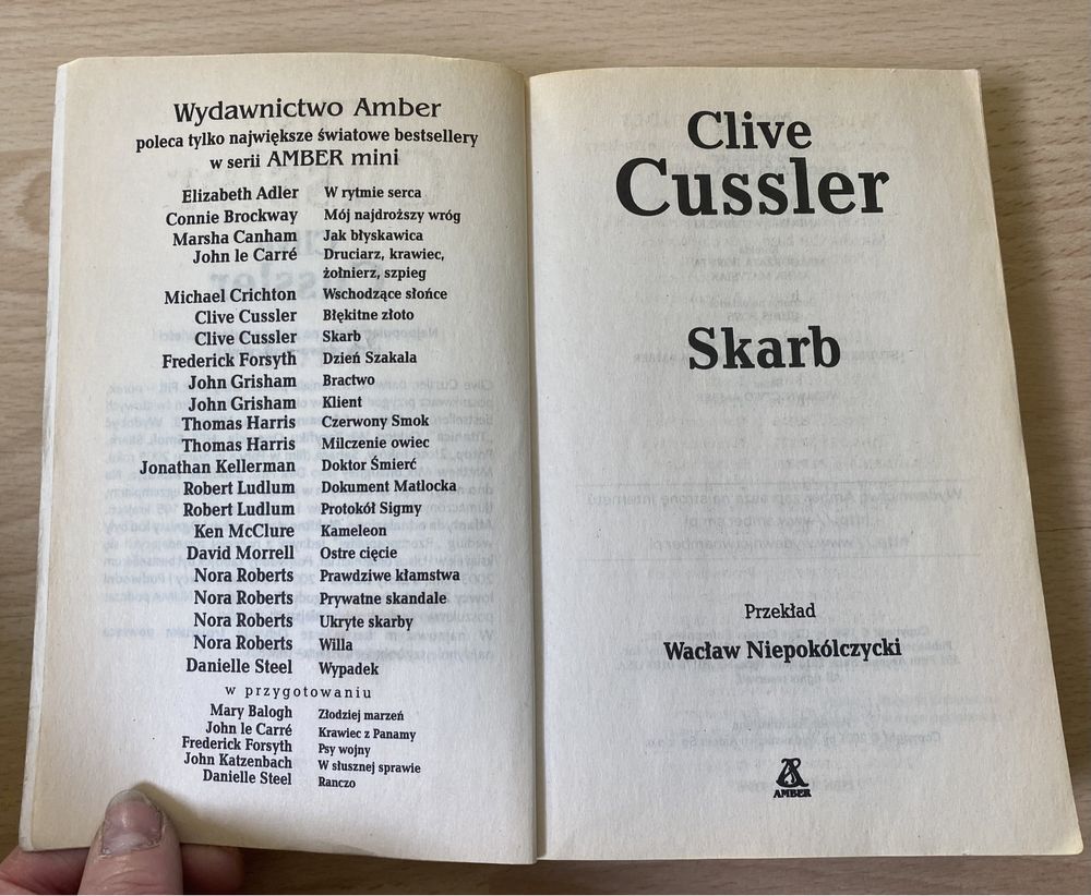 Książka Skarb Clive’a Cussler’a