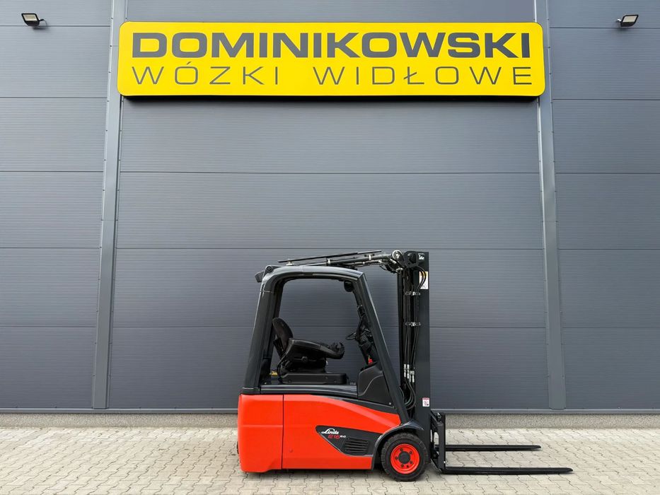 Linde E16-02  wózek widłowy 2018R. elektryczny triplex WYNAJEM SPRZEDAŻ SERWIS