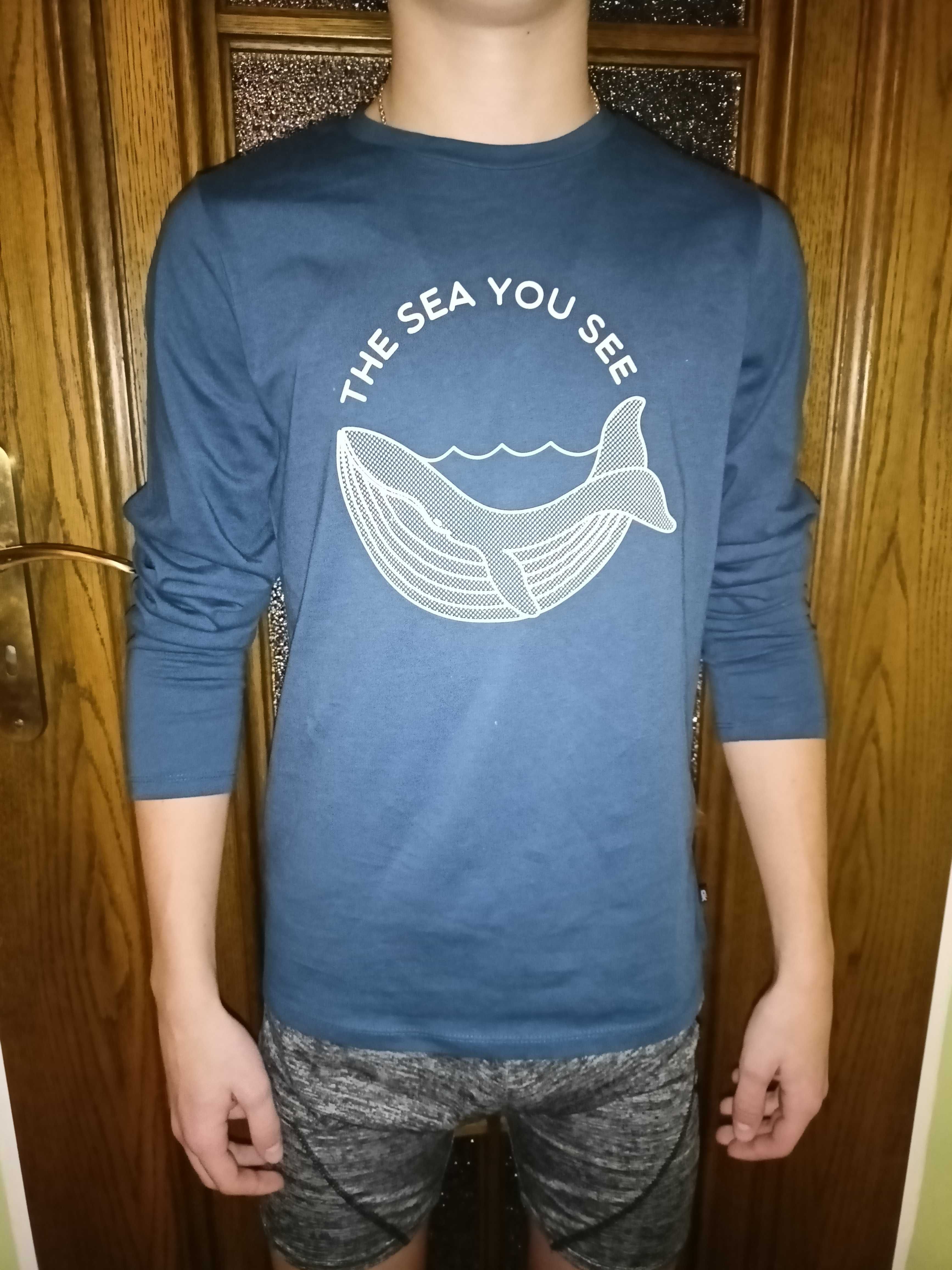 Bluza Teeshirt "The sea you see" na chłopca 14 lat