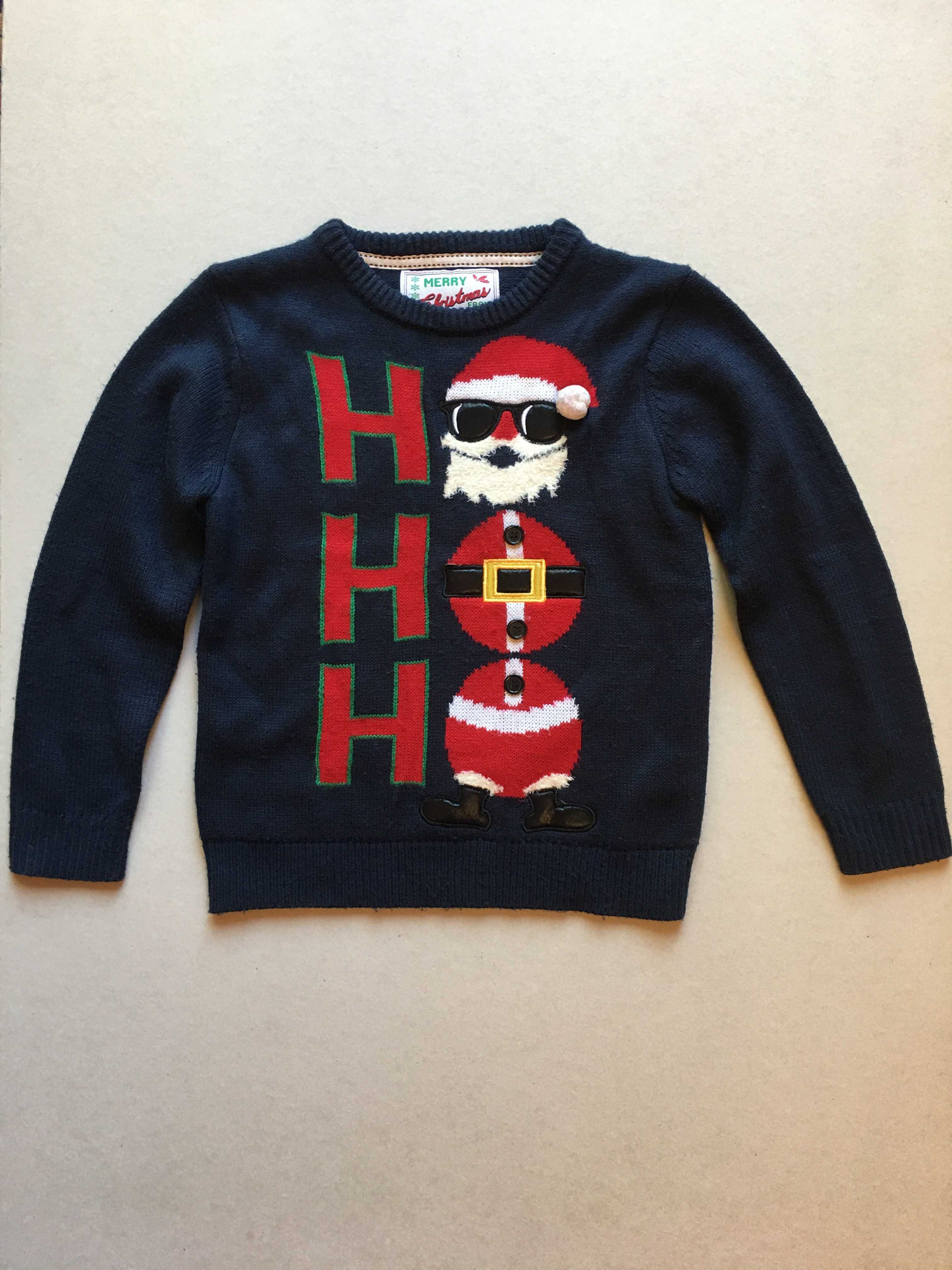 Sweter świąteczny 134 cm