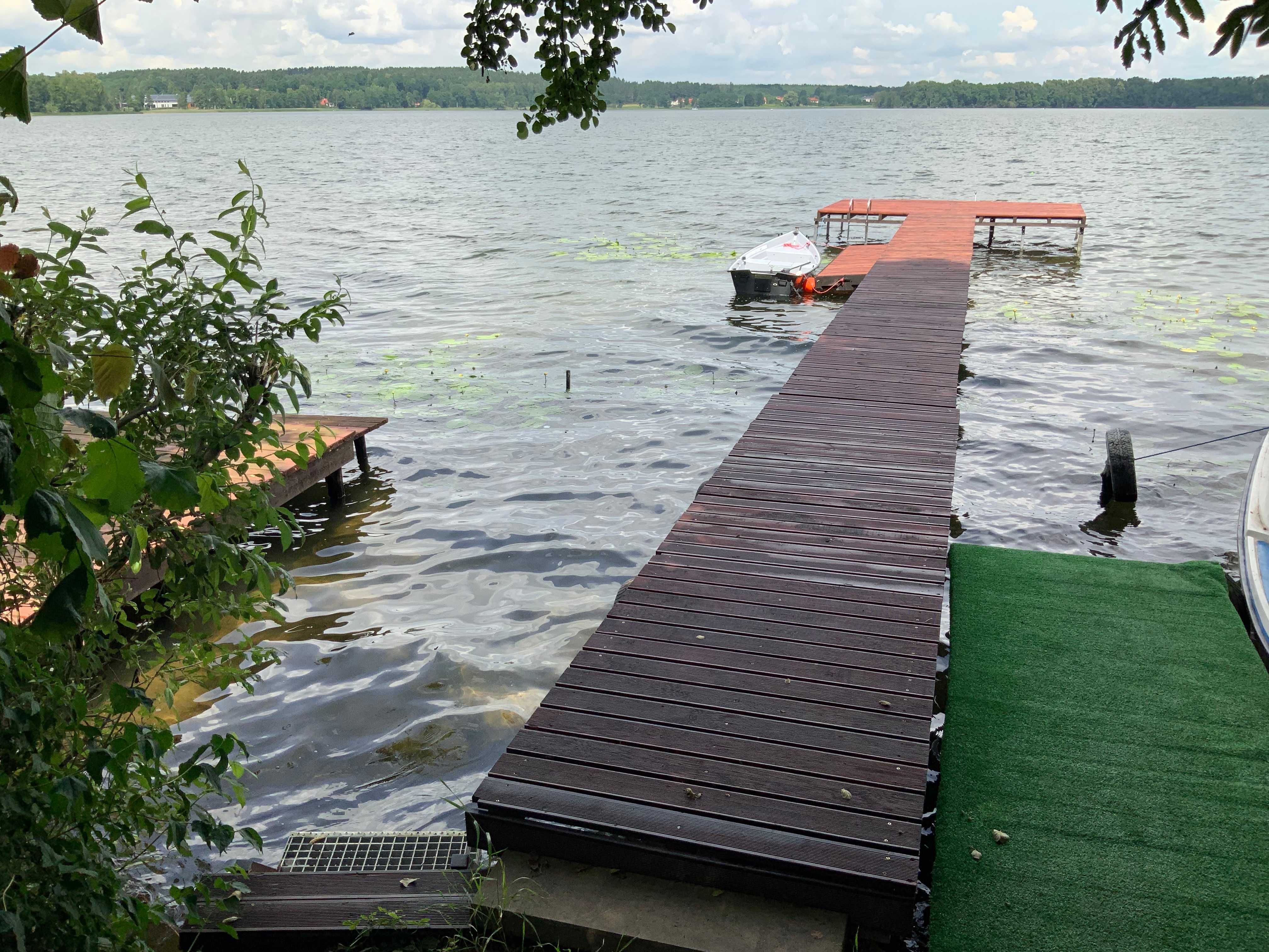 Domek letniskowy w Majdach z własnym pomostem