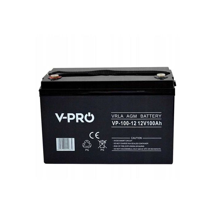 Акумулятор для ДБЖ Volt Polska VPRO 100 Ah 12V AGM VRLA (6AKUAGM100)