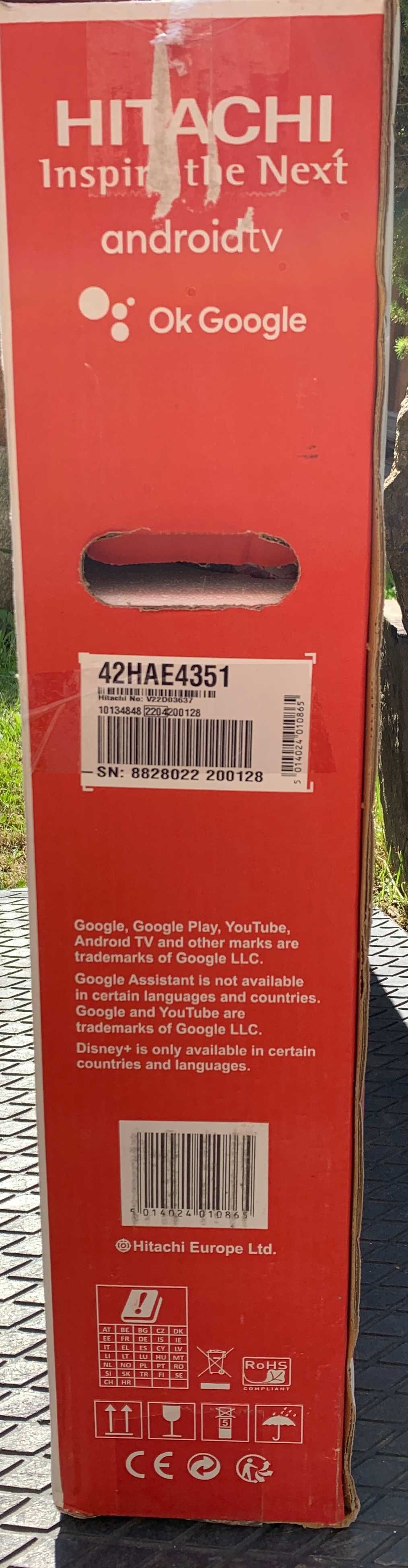Sprzedam telewizor Hitachi 42HAE4351 – 42 cale, Android TV, Full HD