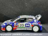 PROMOÇÃO  Miniatura 1/43  Peugeot 200 WRC A. Lopes Rally de Portugal
