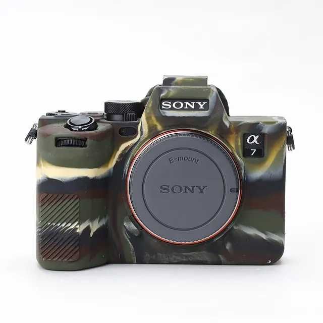 Чохол для камери Sony A7 IV захисний силіконовий "Камуфляж" A7M4 Camo