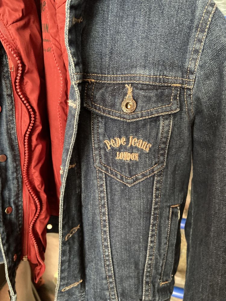 Детская джинсовая куртка з жилетом Pepe Jeans оригинал