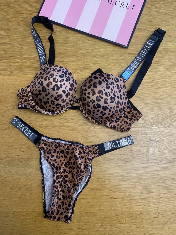 NOWY komplet bielizny Victoria’s Secret rozmiar 85B stanik + majtki