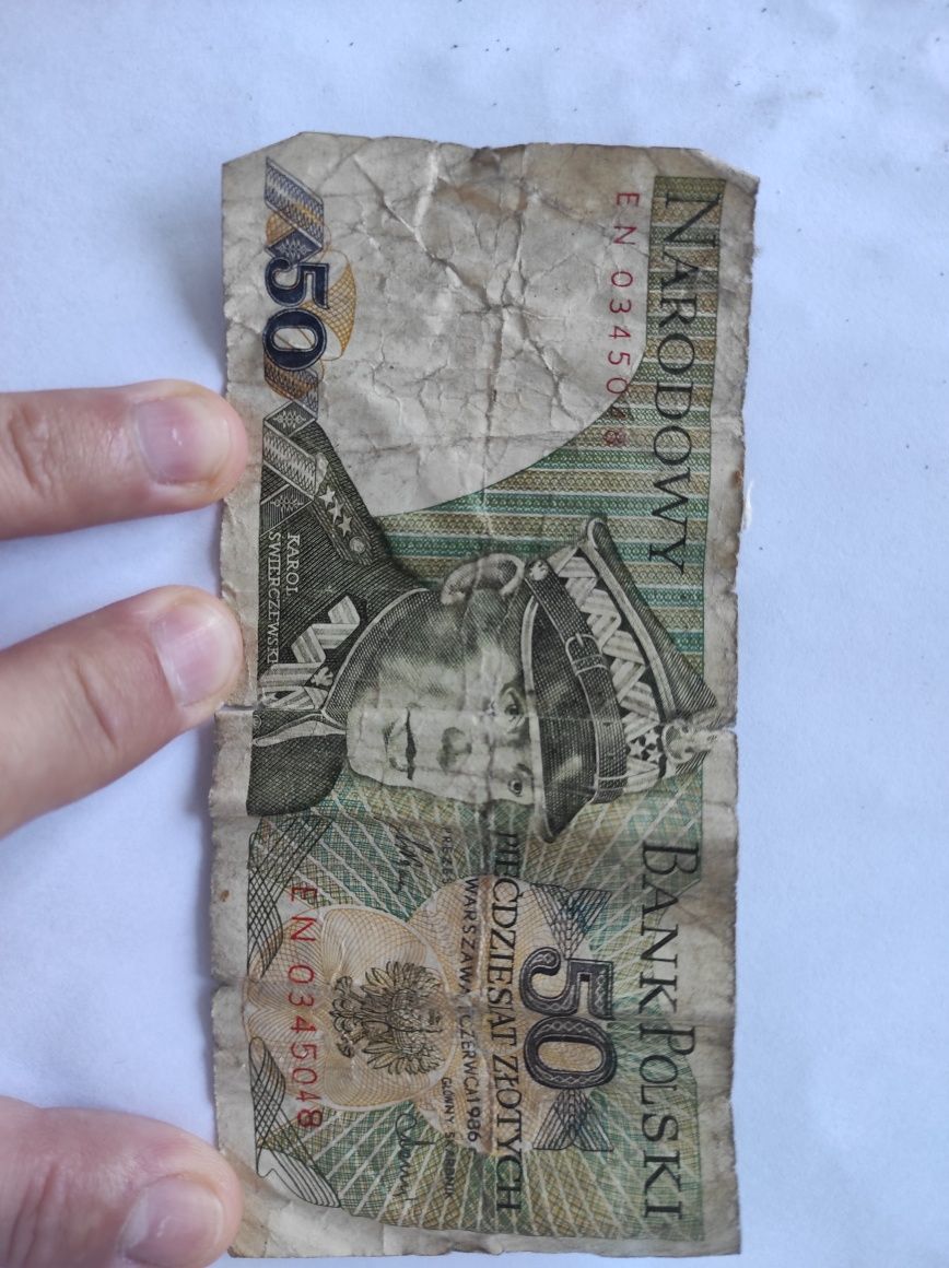 Banknot 50zl 1986