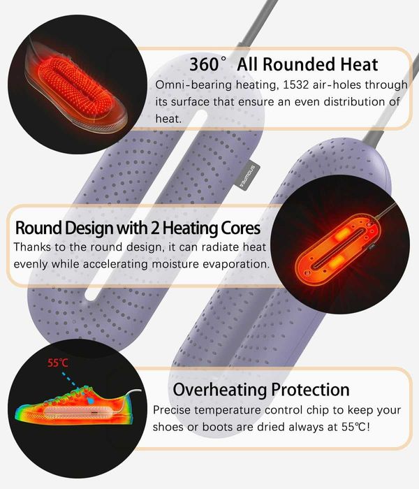 Сушилка для обуви Xiaomi Sothing ZERO Shoes Dryer с таймером