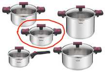 Каструля з кришкою Tefal Cook&Clip 18 см 2 л Кастрюля Тефаль с крышкой
