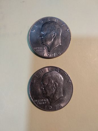 Moedas de 1 Eisenhower Ike Dólar 1978 dos EUA