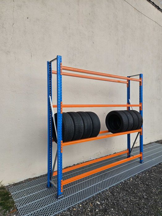 Regał na opony, regał na koła, regał warsztatowy, regał garażowy
