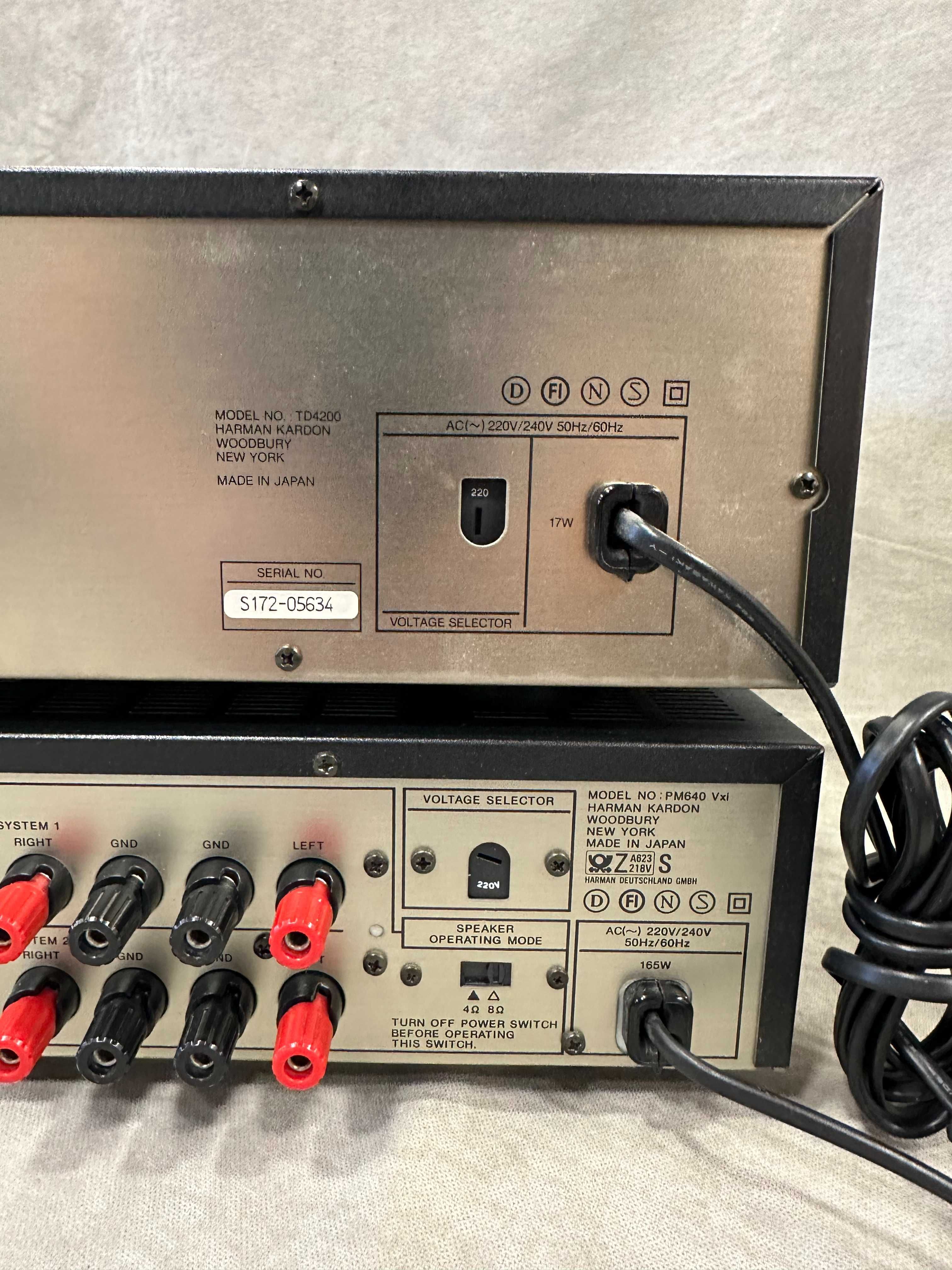 Wzmacniacz Stereo, magnetofon, Deck Harman Kardon PM 640 VXi, TD 4200