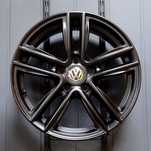 Felgi 17 VW CZARNY MAT Passat B8 Tiguan 5x112 Et30 KRIMS Wulkanizacja